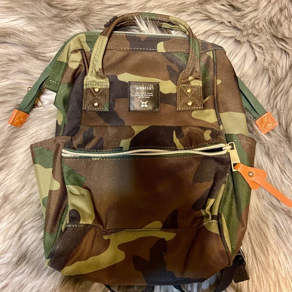black gold leather backpack Tamitha Backpack